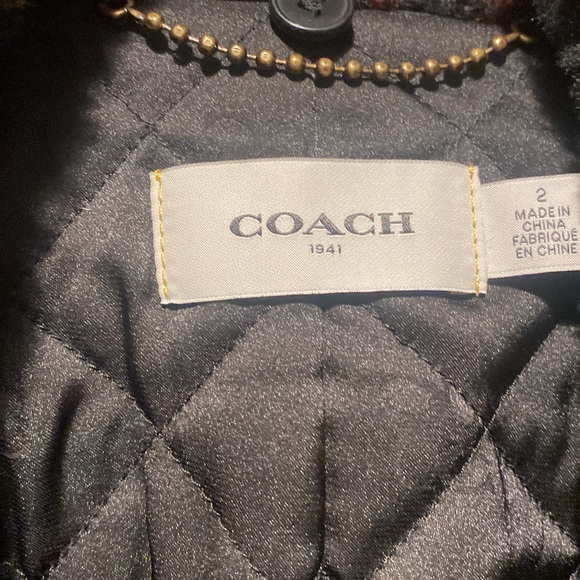 Red and black coach jacket. Pristine! - Picture 5 of 6